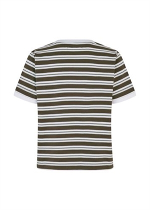 Sacamina ss tee 15512 Turkish Coffee Stripe Samsøe